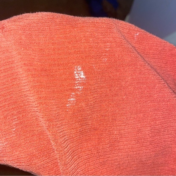 Mens Burnt Orange IZod Soft Quarter Zip Collared Pull Over Comfy Sweatshirt 2XL - Picture 4 of 7